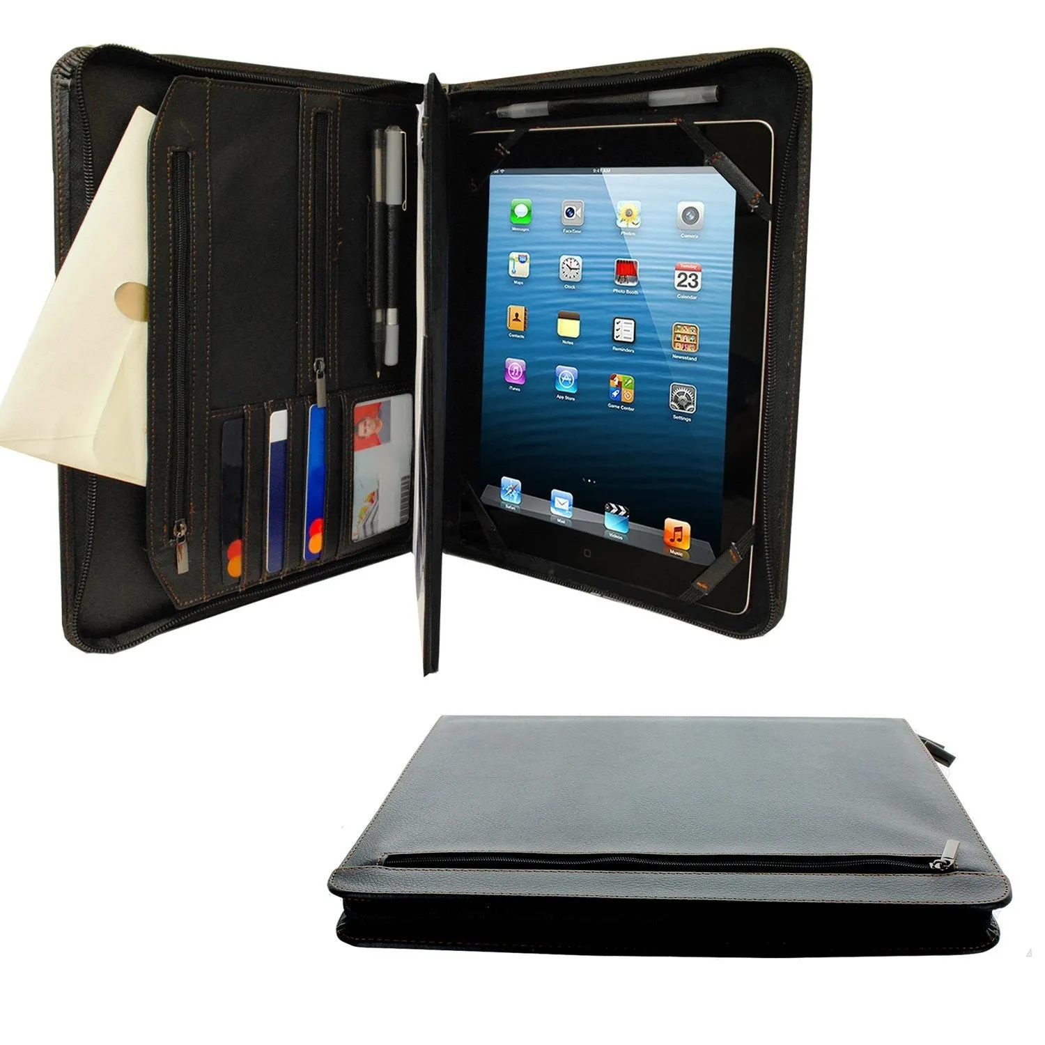 PadFolio Case Black Executive Notepad Holder Universal 8.5" To 11" Inch