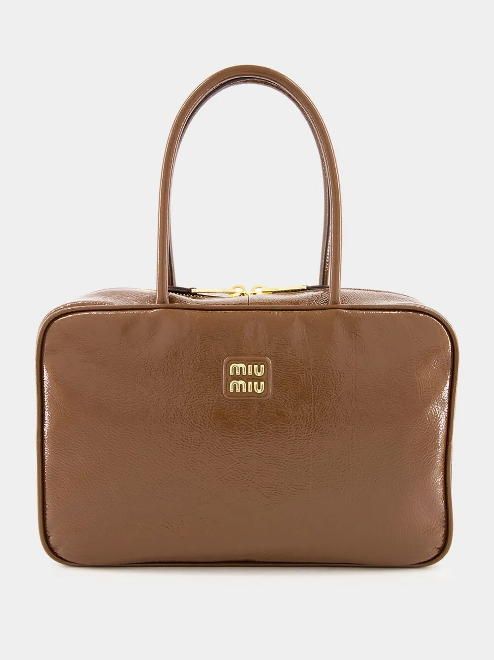 Palisander Naplak Patent Leather Bag