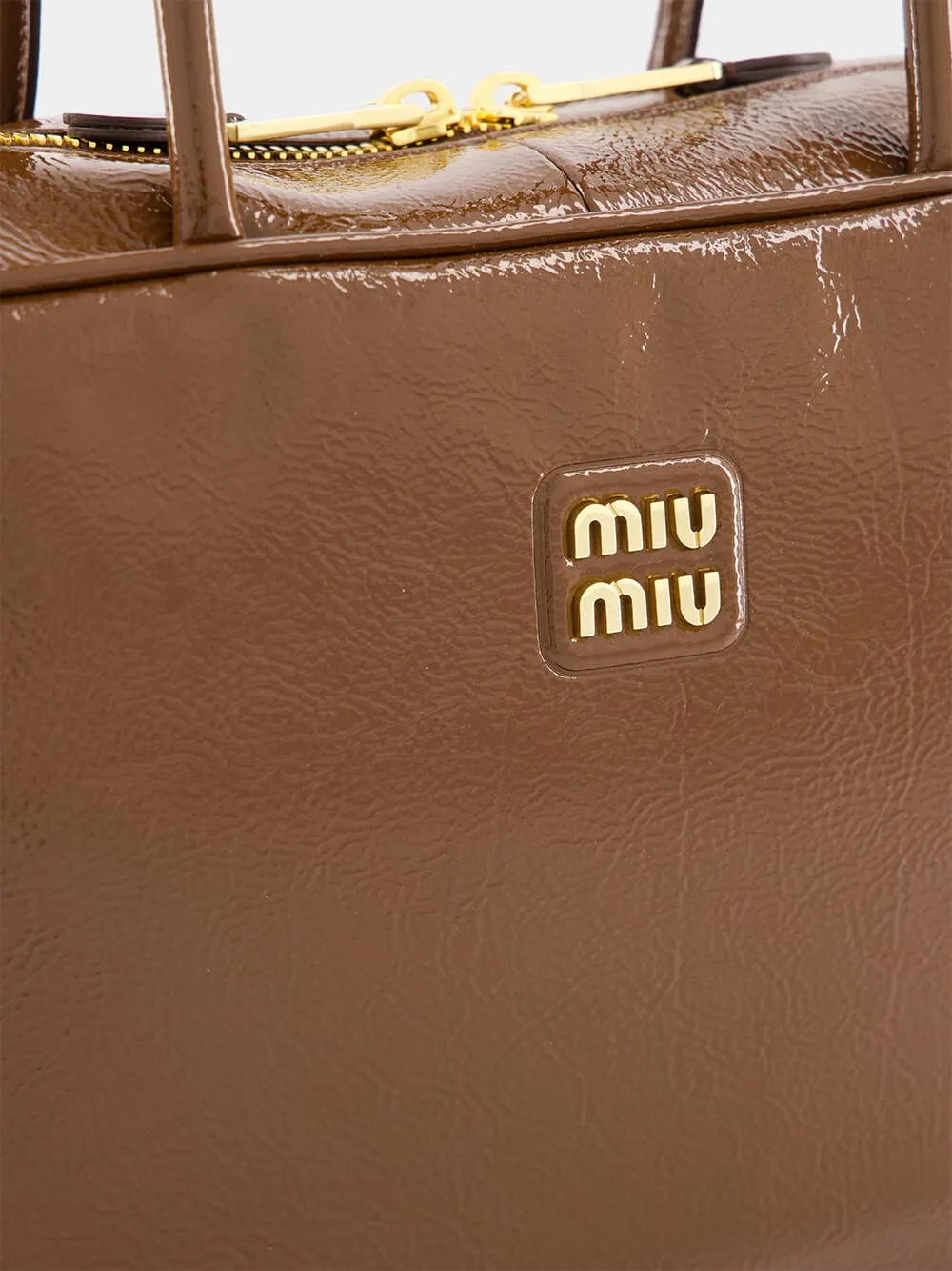 Palisander Naplak Patent Leather Bag