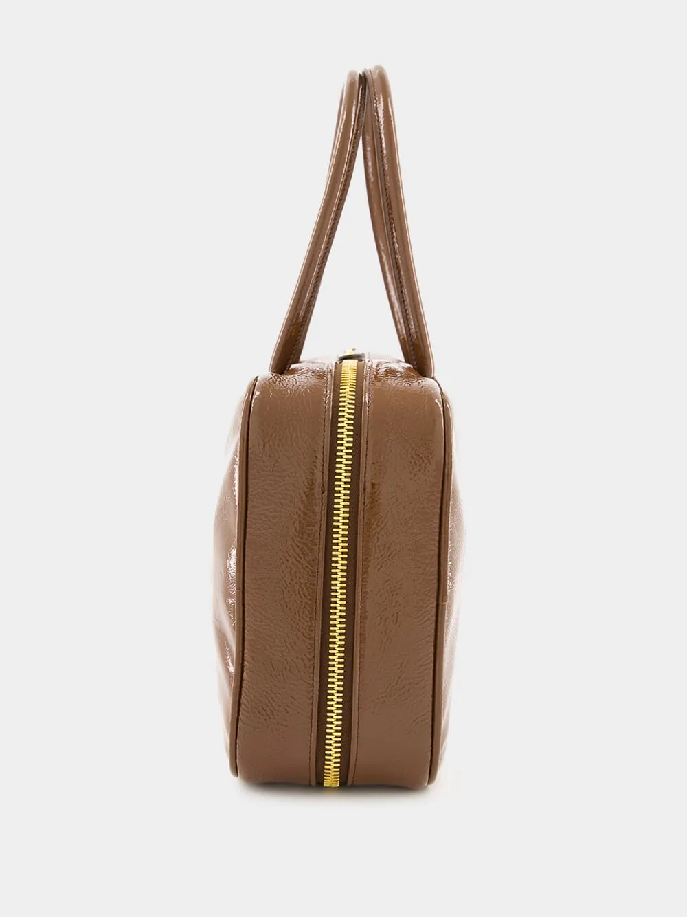 Palisander Naplak Patent Leather Bag