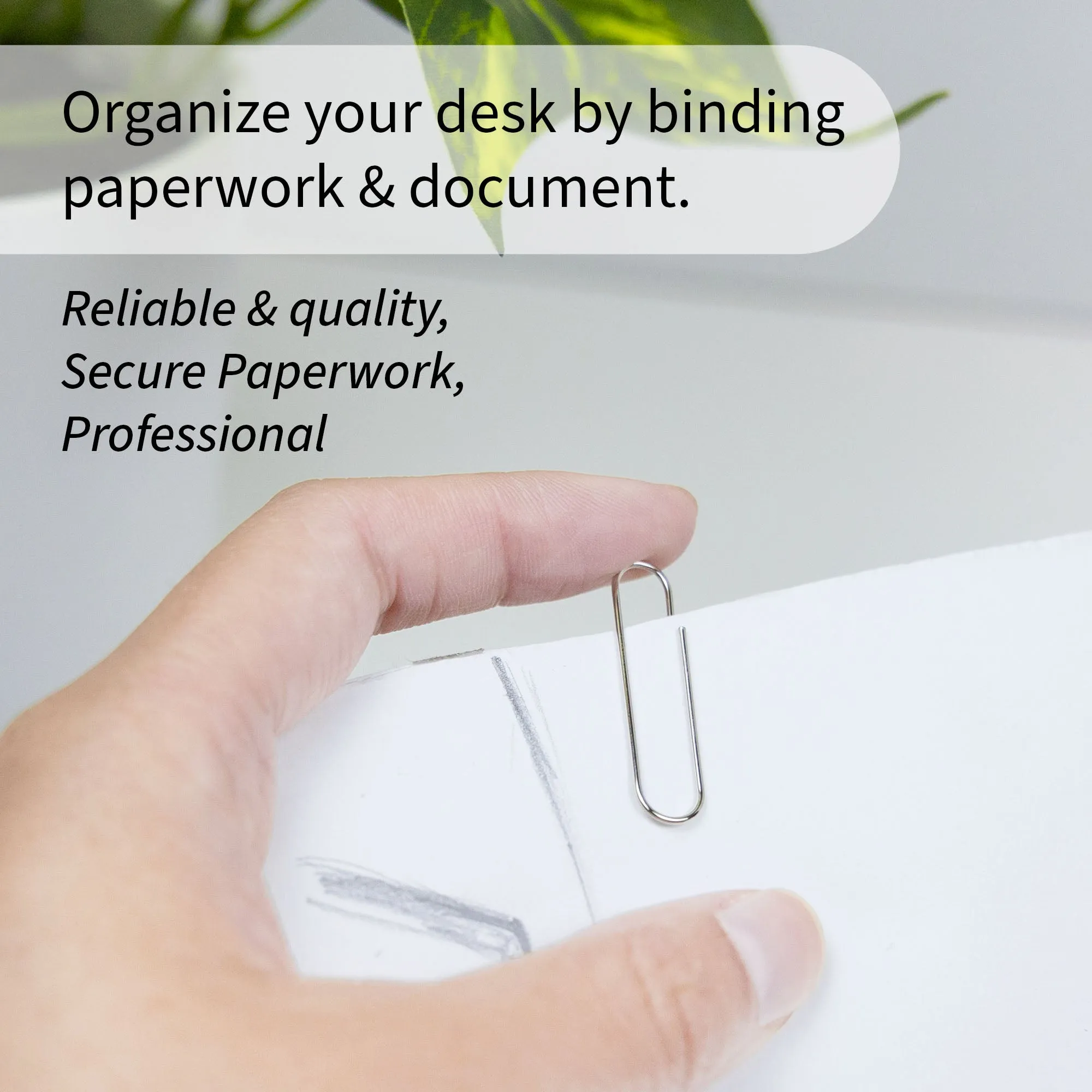 Paper Clip (33mm) No.1 Regular Silver (200/Pack)