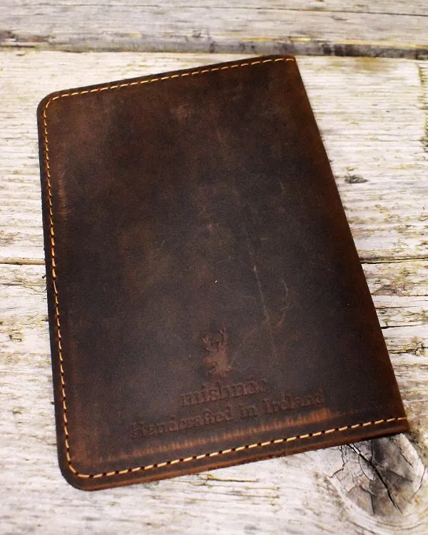 Passport holder – Distressed Leather – Brown