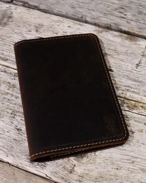 Passport holder – Distressed Leather – Brown