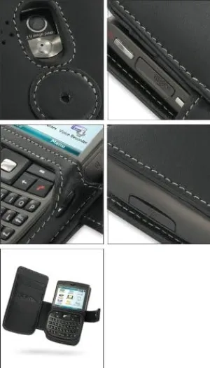 Pdair Leather CASE FOR SoftBank X02HT Side-opening Type palcx02htb