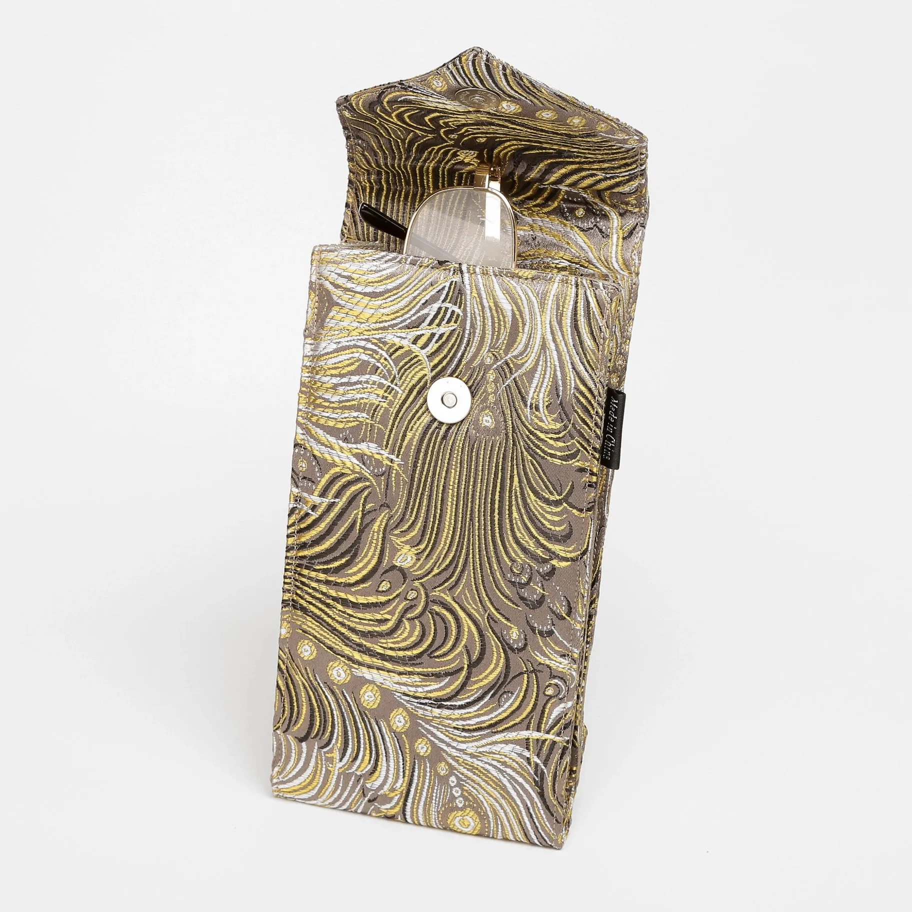 PEACOCK DOUBLE EYEGLASS HOLDER