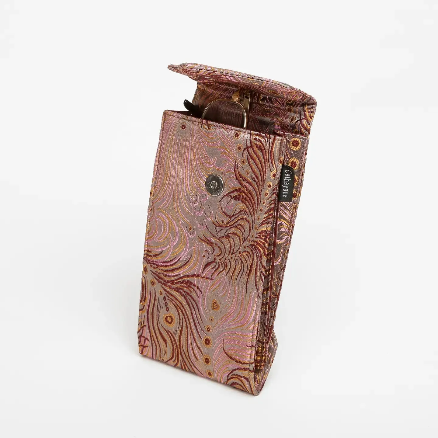 PEACOCK DOUBLE EYEGLASS HOLDER