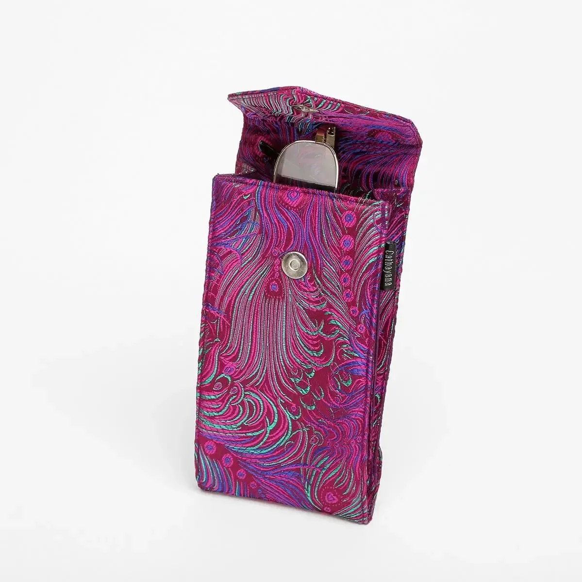 PEACOCK DOUBLE EYEGLASS HOLDER