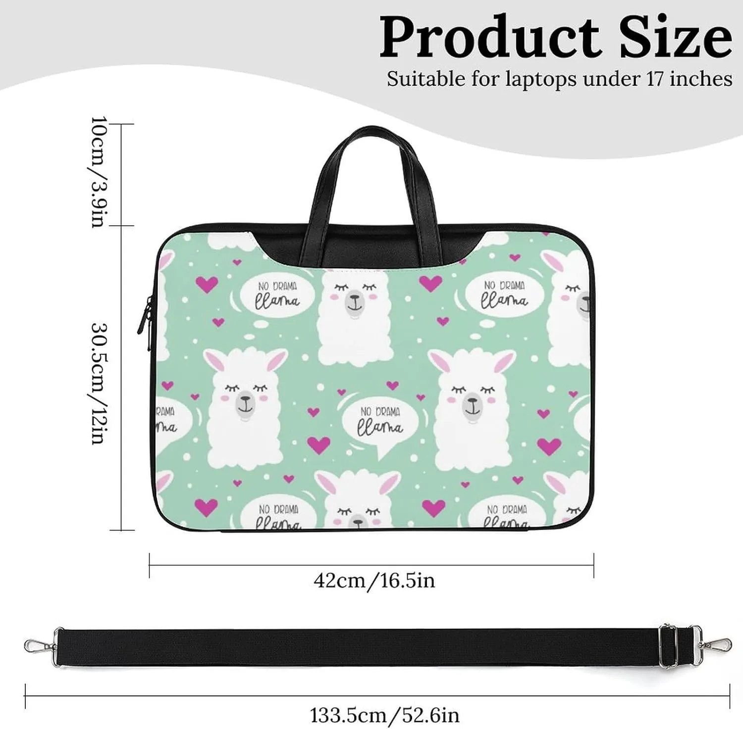 Penguin Bird Handheld Single Shoulder Crossbody Laptop Bag Unisex