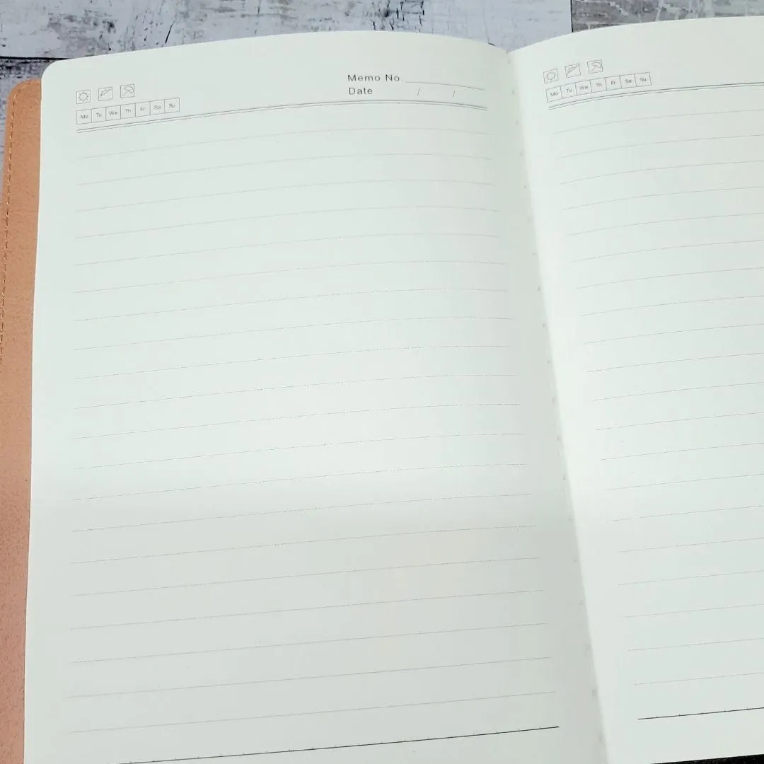 Personalised Laserable Leather Notebook Cover Including Soft Back A5 Notebook