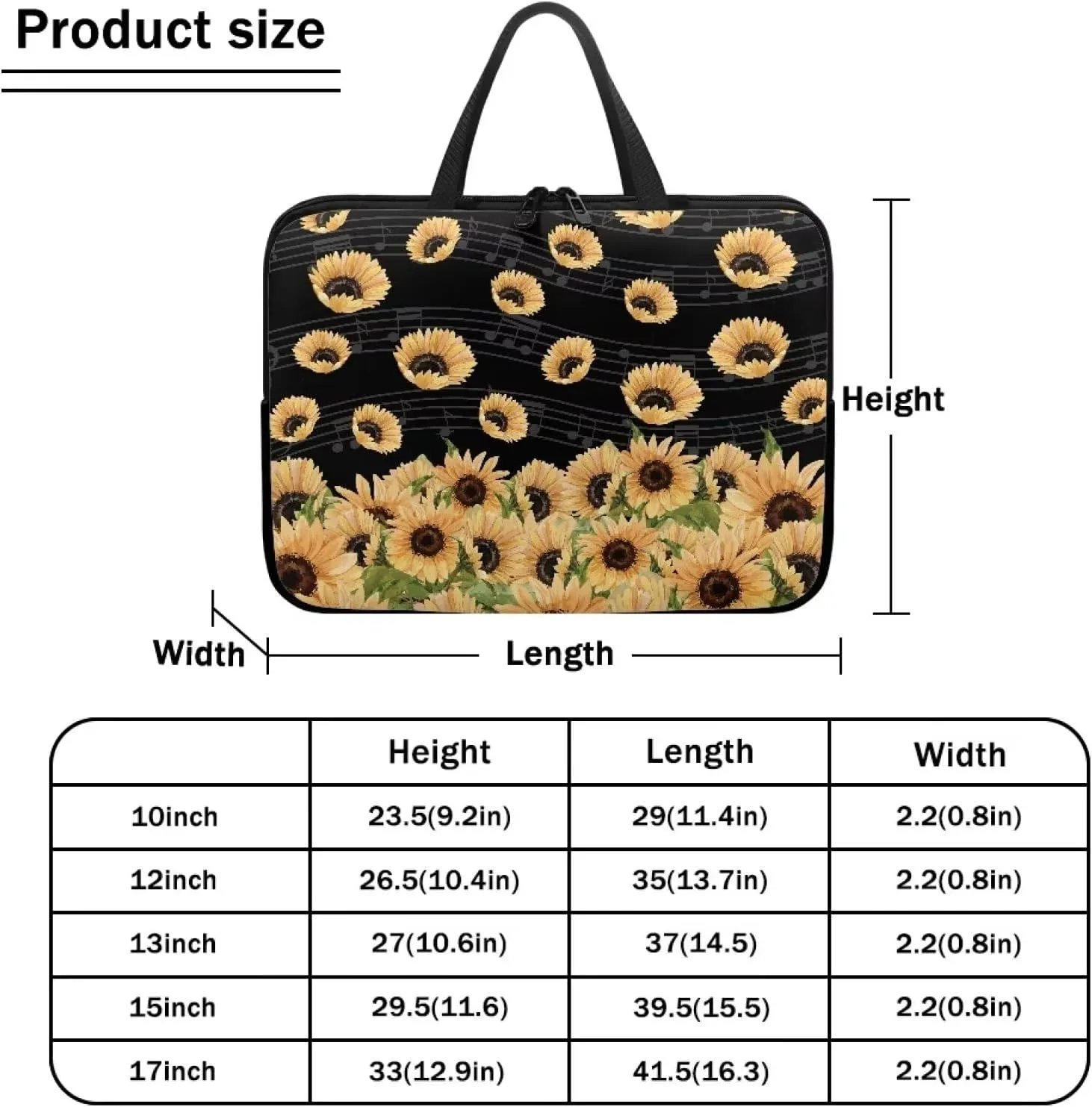 Personalized Laptop Case 15.6In Computer Bag,17inch Messenger Bag Briefcase Tote Bag with Laptop Compartment