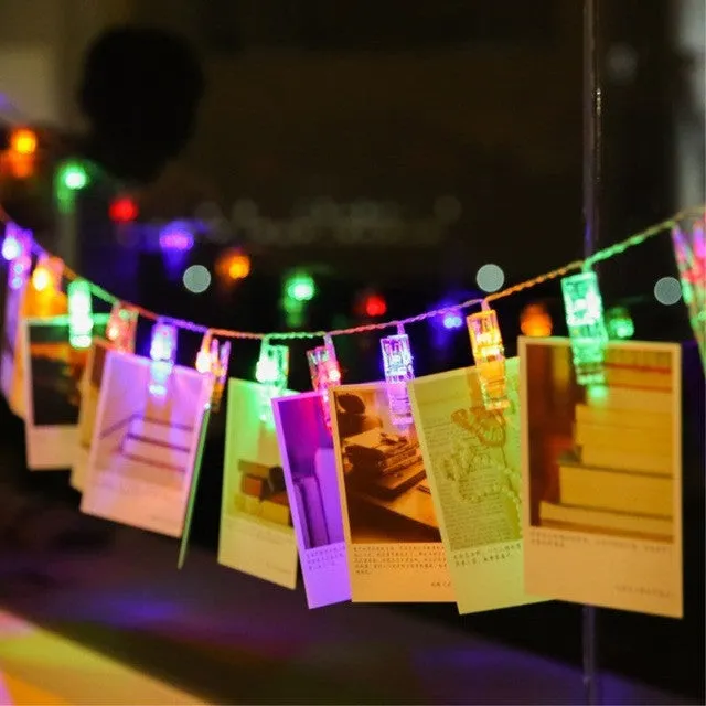 Photo Display LED String Lights