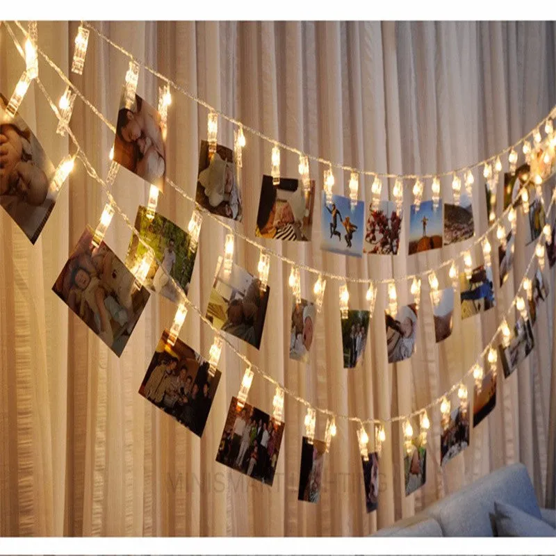 Photo Display LED String Lights