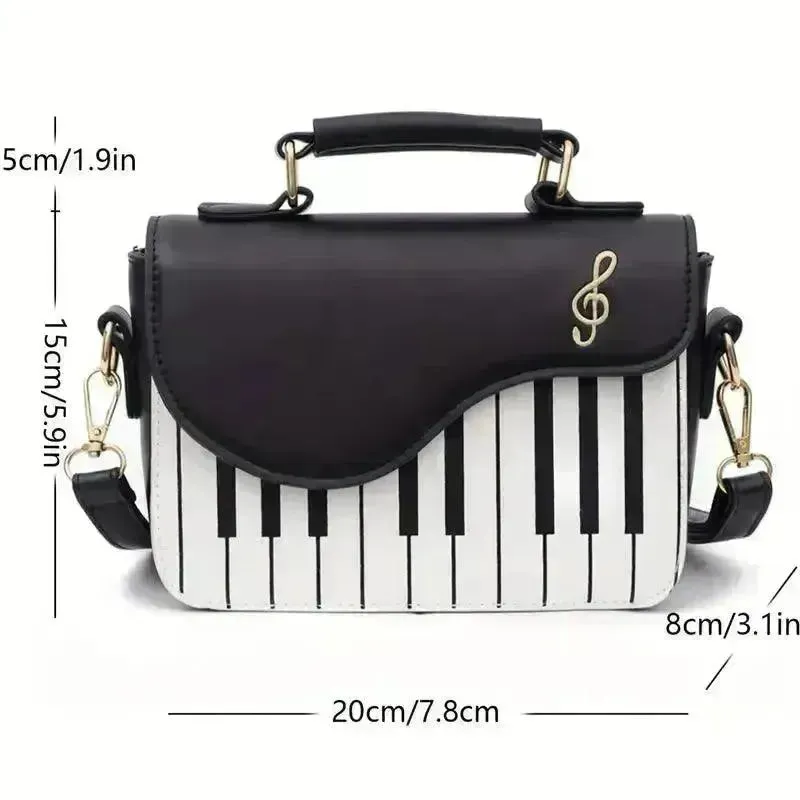 Piano Shaped Crossbody Bag