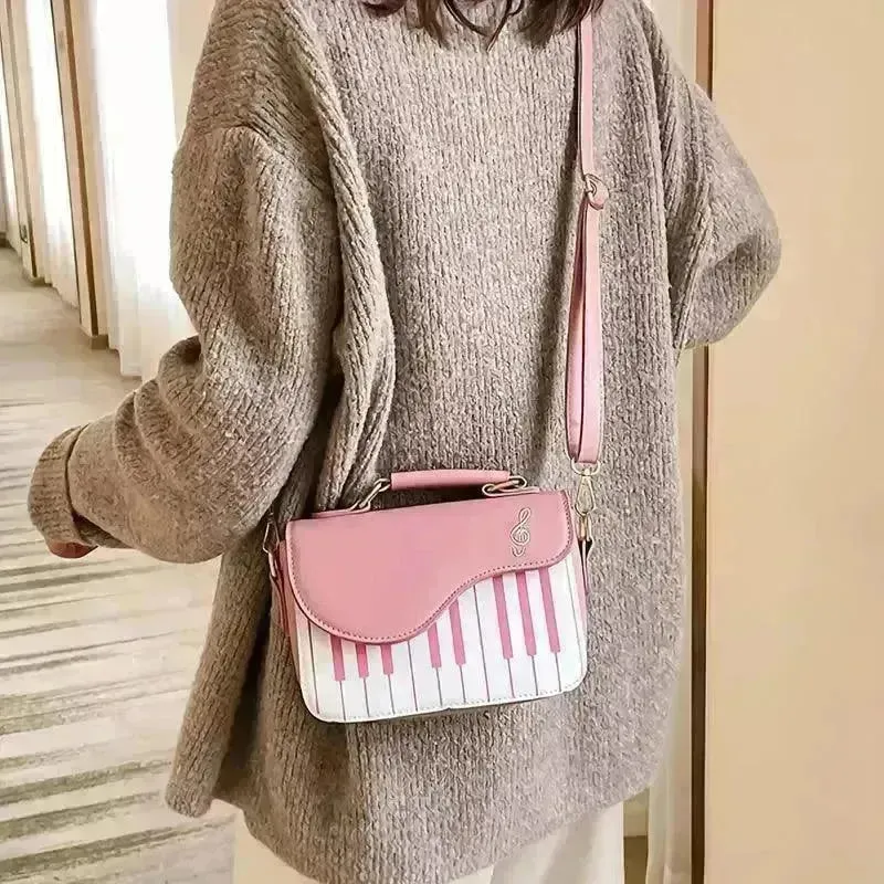 Piano Shaped Crossbody Bag