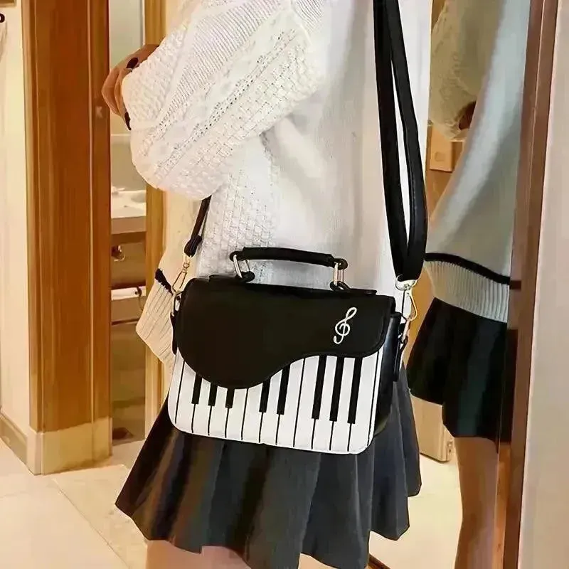 Piano Shaped Crossbody Bag