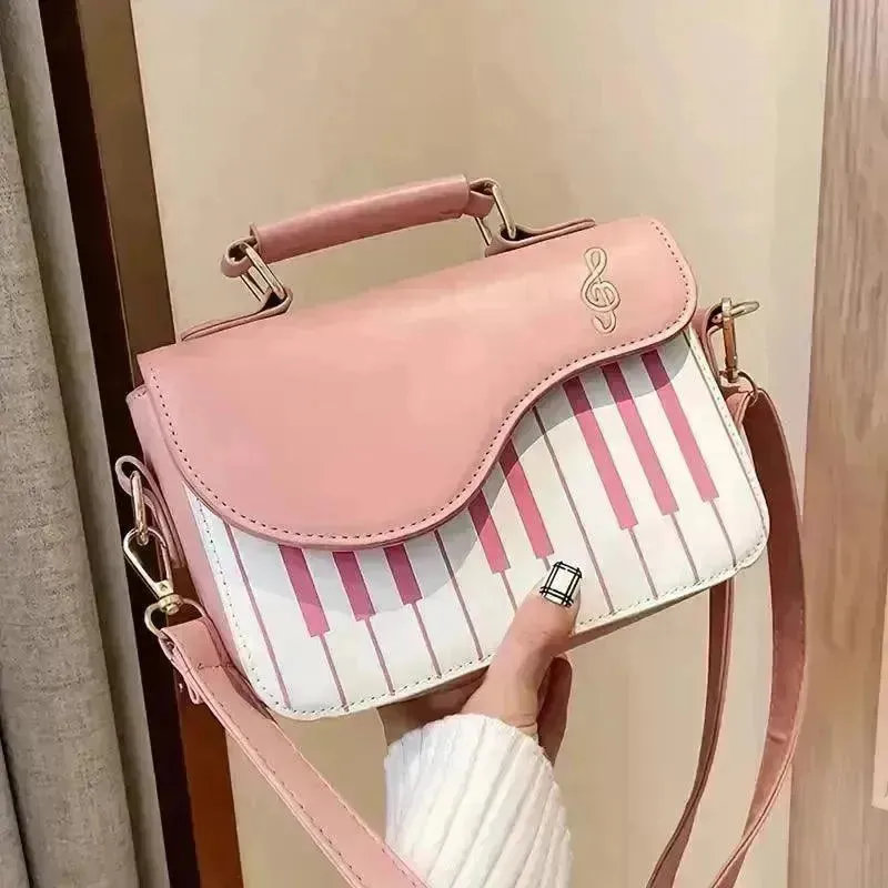 Piano Shaped Crossbody Bag