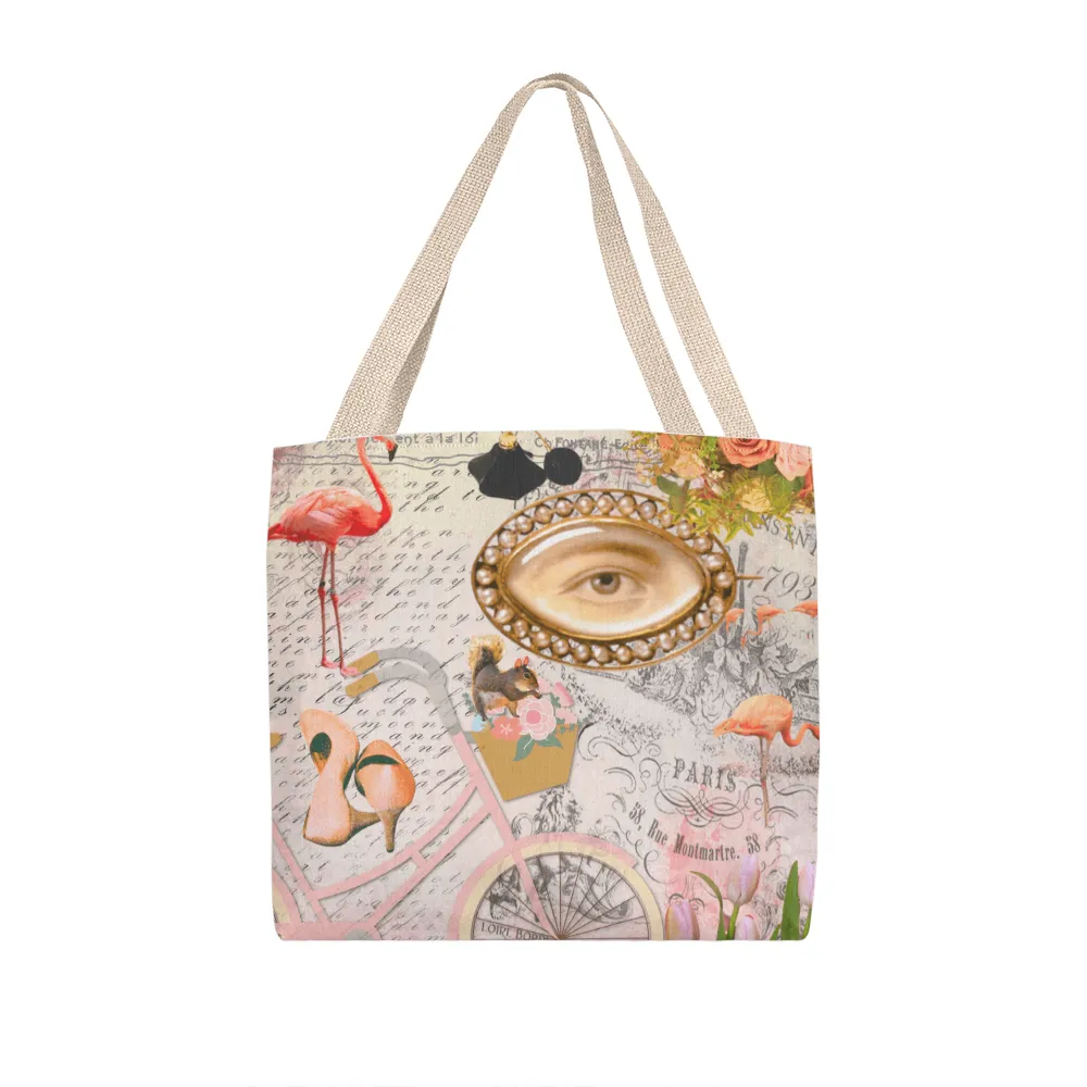 Pink Paris Fashion Collage Classic Tote Bag