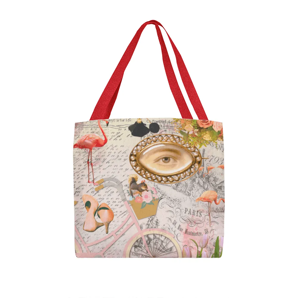 Pink Paris Fashion Collage Classic Tote Bag