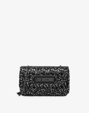 Pochette Avec Paillettes Brodées