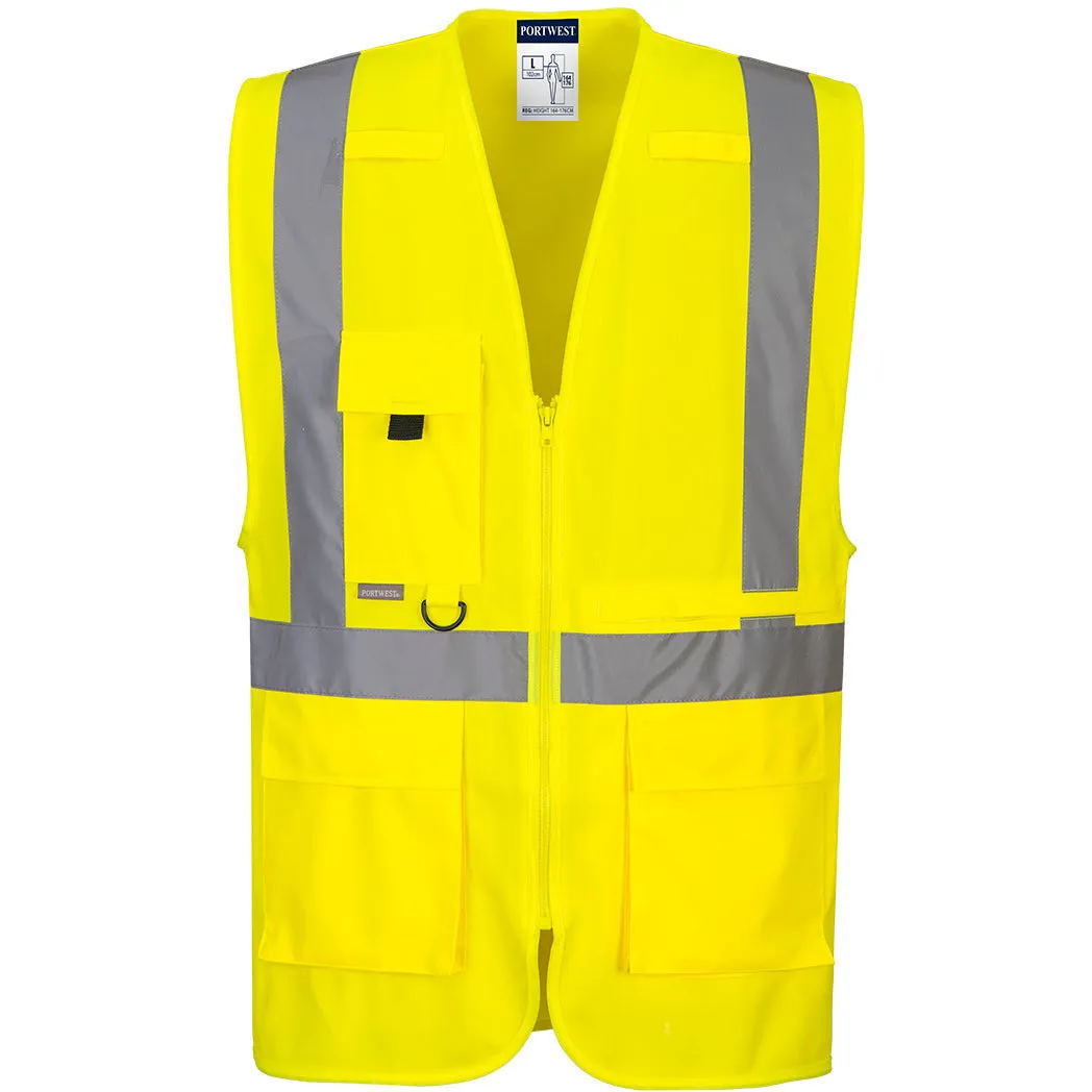 Portwest Hi-Vis Executive Vest With Tablet Pocket