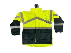 Portwest Hi vis viz Yellow/Navy Land Rover Jaguar Executive Jacket PWEXECJKTN