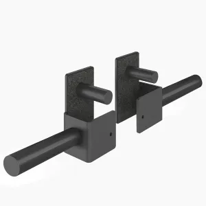 Power Cage Attachment, Weight Plate Holder for 2''x2'' Power Rack, Max 340 lbs Capacity, Durable Steel (1 Pair)