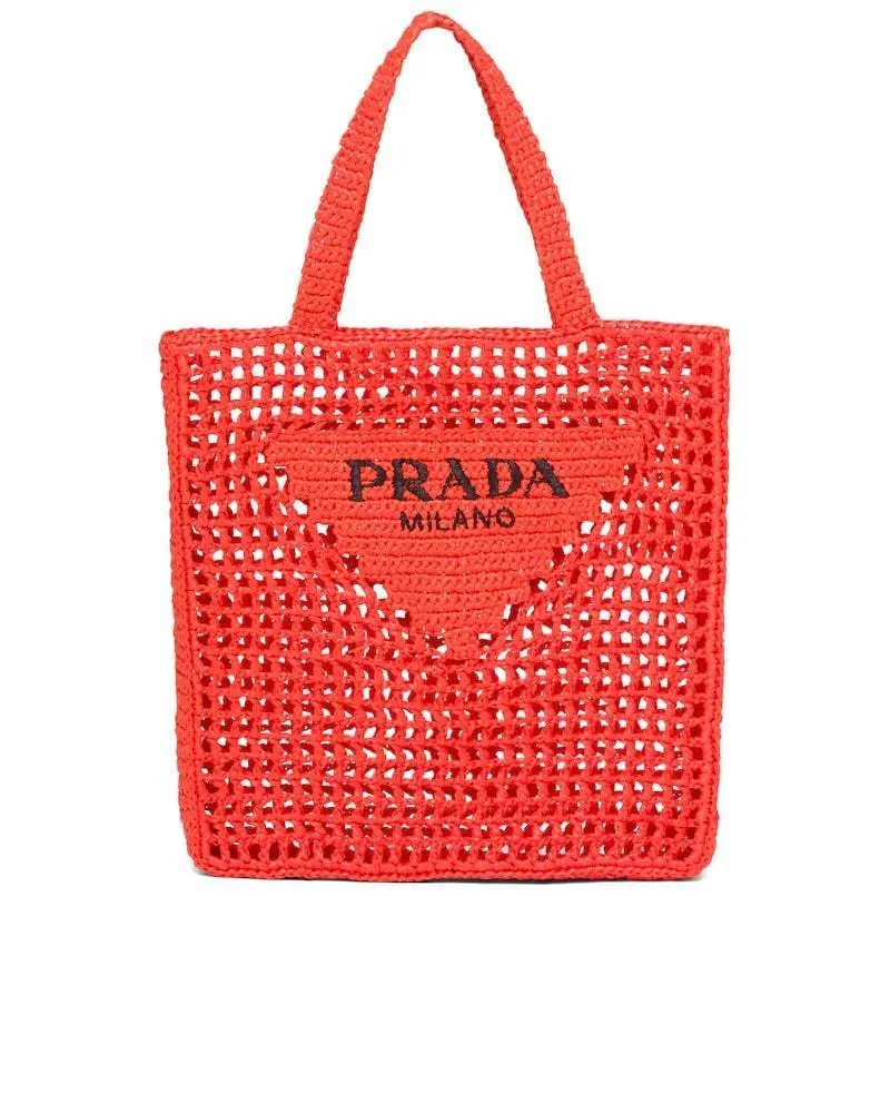 Prada Raffia Tote Bag
