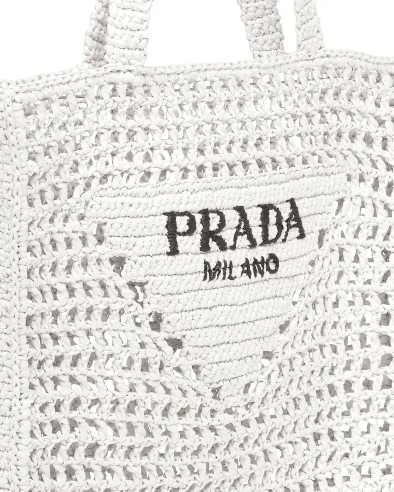 Prada Raffia Tote Bag