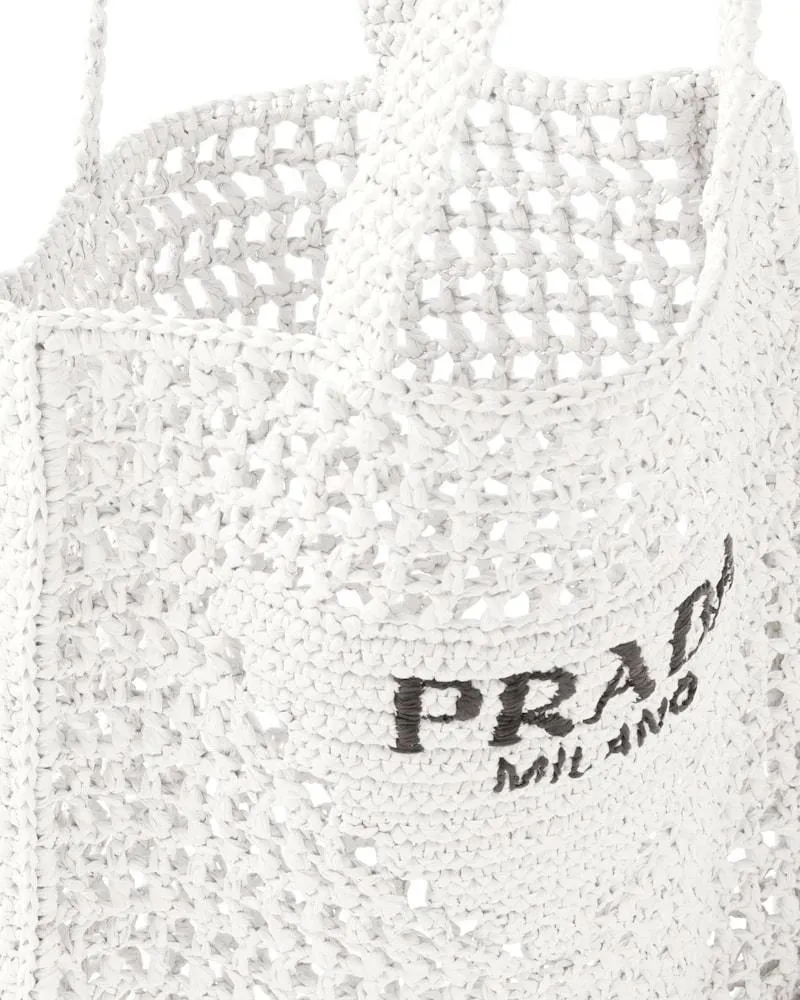Prada Raffia Tote Bag
