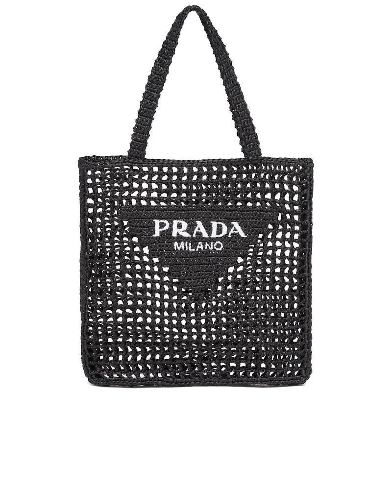 Prada Raffia Tote Bag