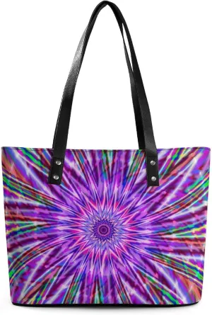 PU Leather Shoulder Bag for Women Beach Tote Bag Aesthetic Tote Bag Hippie Bag Clutch Bag