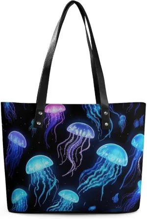 PU Leather Shoulder Bag for Women Beach Tote Bag Aesthetic Tote Bag Hippie Bag Clutch Bag