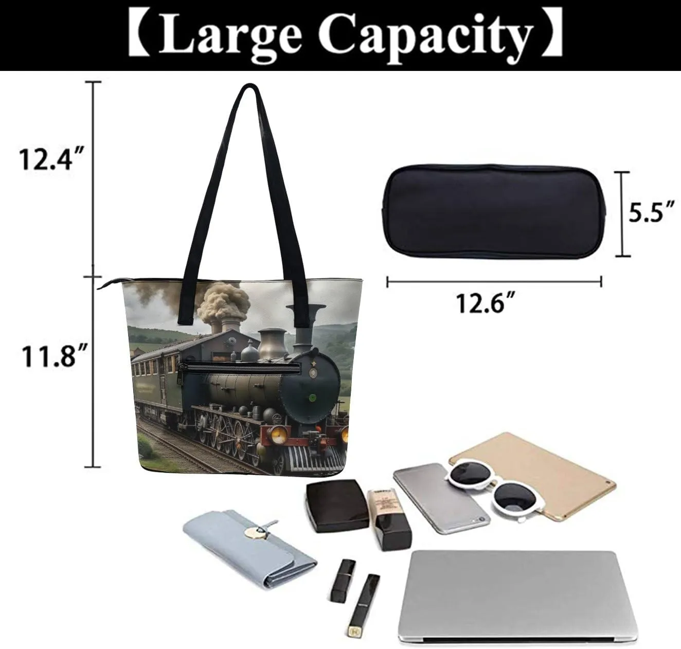 PU Leather Shoulder Bag for Women Beach Tote Bag Aesthetic Tote Bag Hippie Bag Clutch Bag