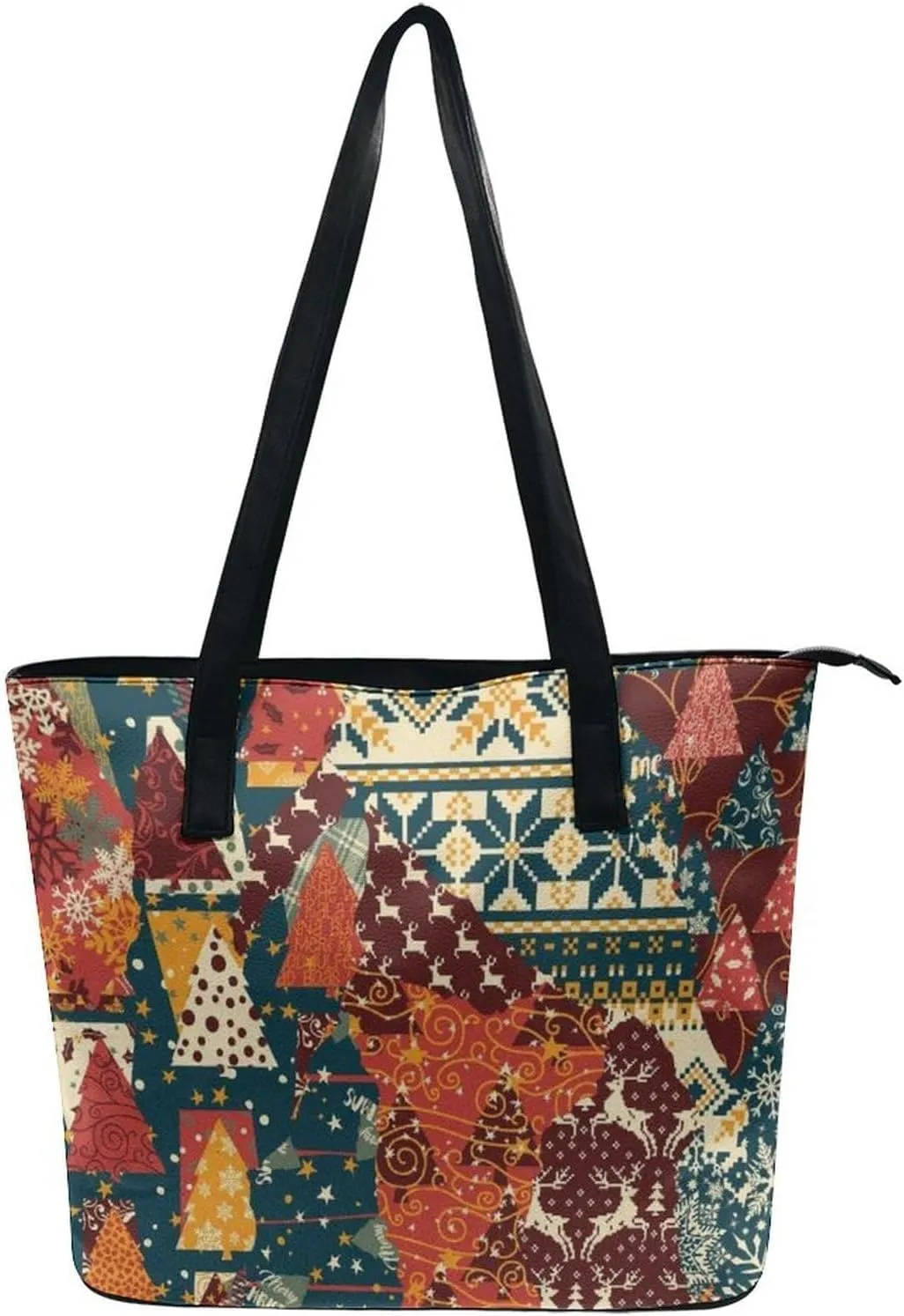 PU Leather Shoulder Bag for Women Beach Tote Bag Aesthetic Tote Bag Hippie Bag Clutch Bag