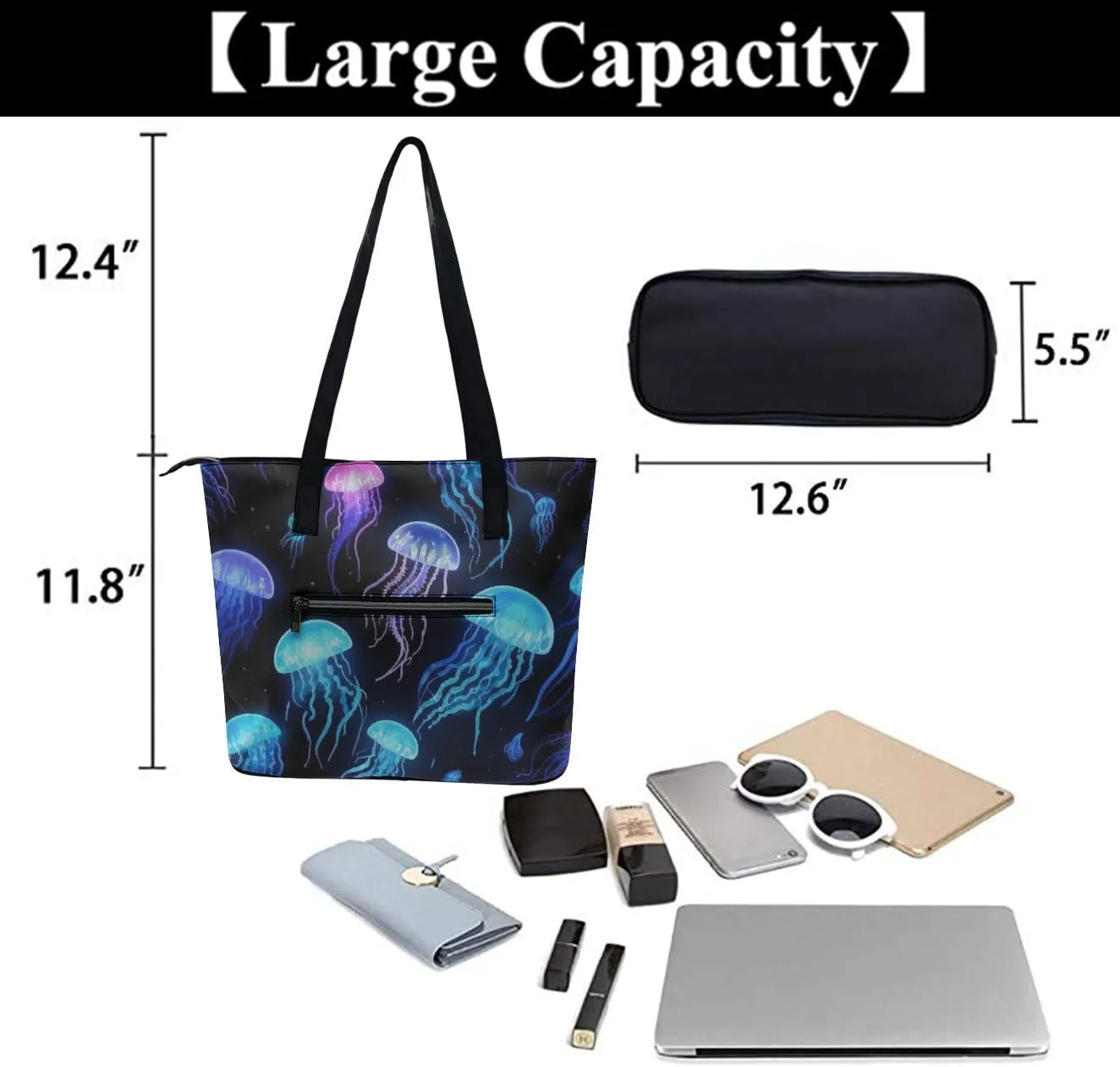 PU Leather Shoulder Bag for Women Beach Tote Bag Aesthetic Tote Bag Hippie Bag Clutch Bag