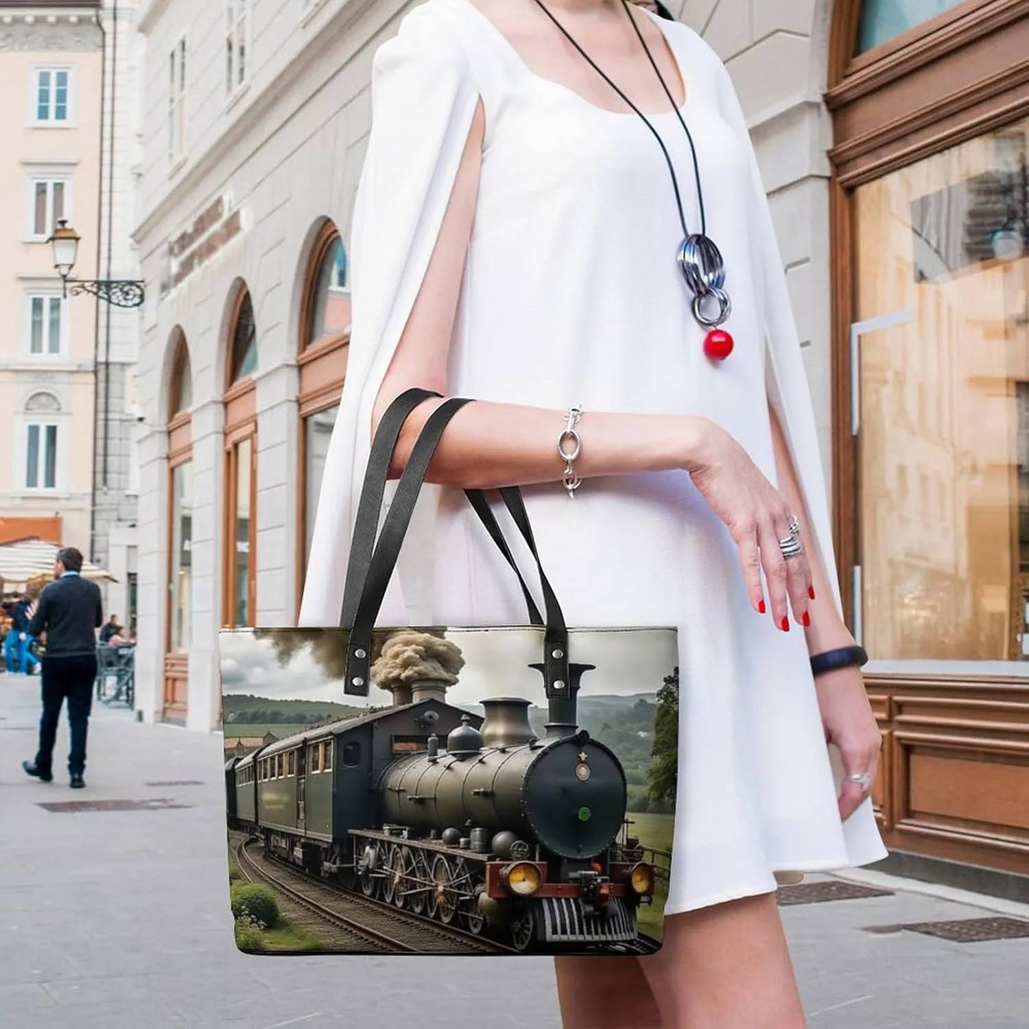 PU Leather Shoulder Bag for Women Beach Tote Bag Aesthetic Tote Bag Hippie Bag Clutch Bag