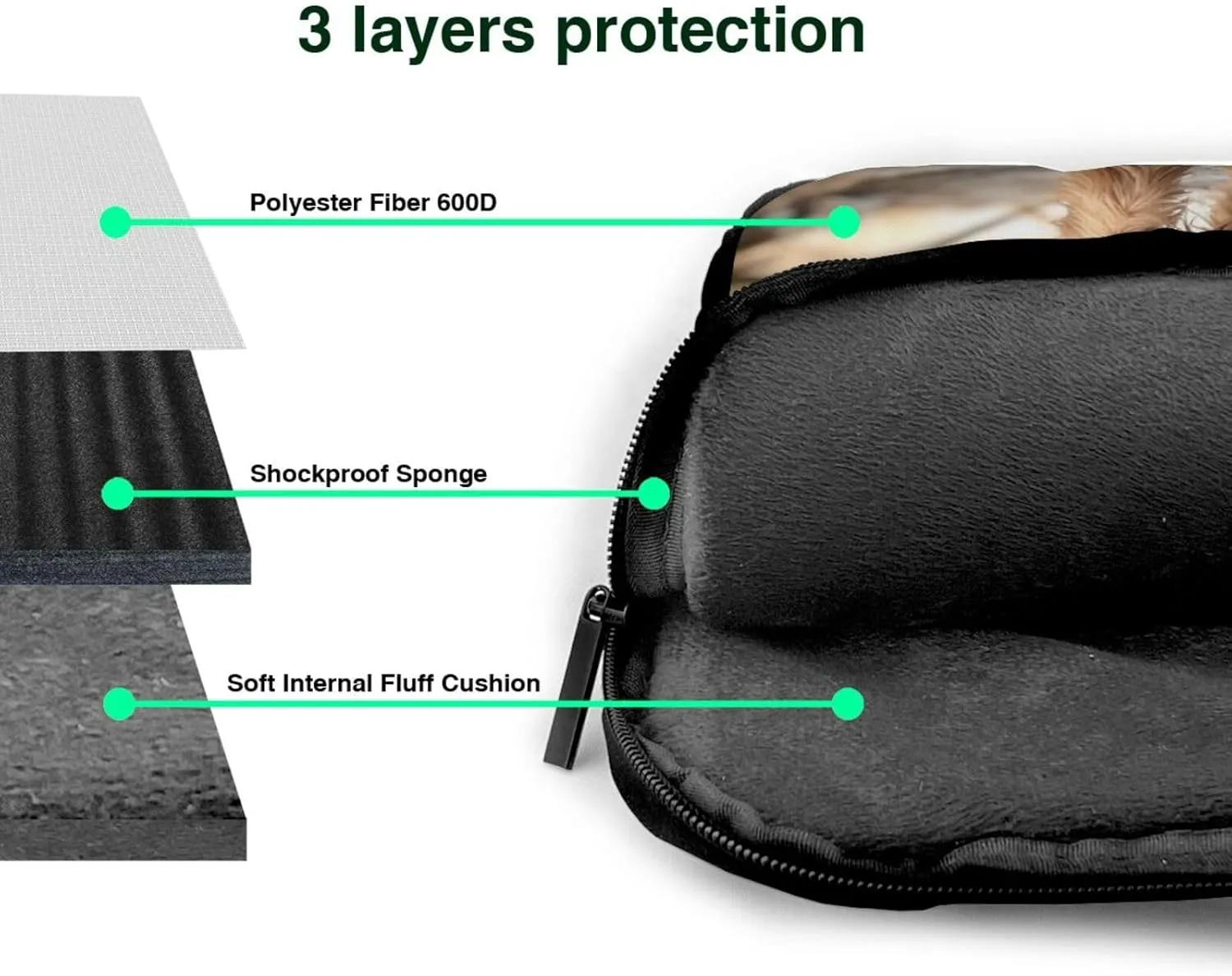 Puppy near Palm Tree Laptop Bag Laptop Messenger Shoulder Bag Travel Computer Bag for Women Men