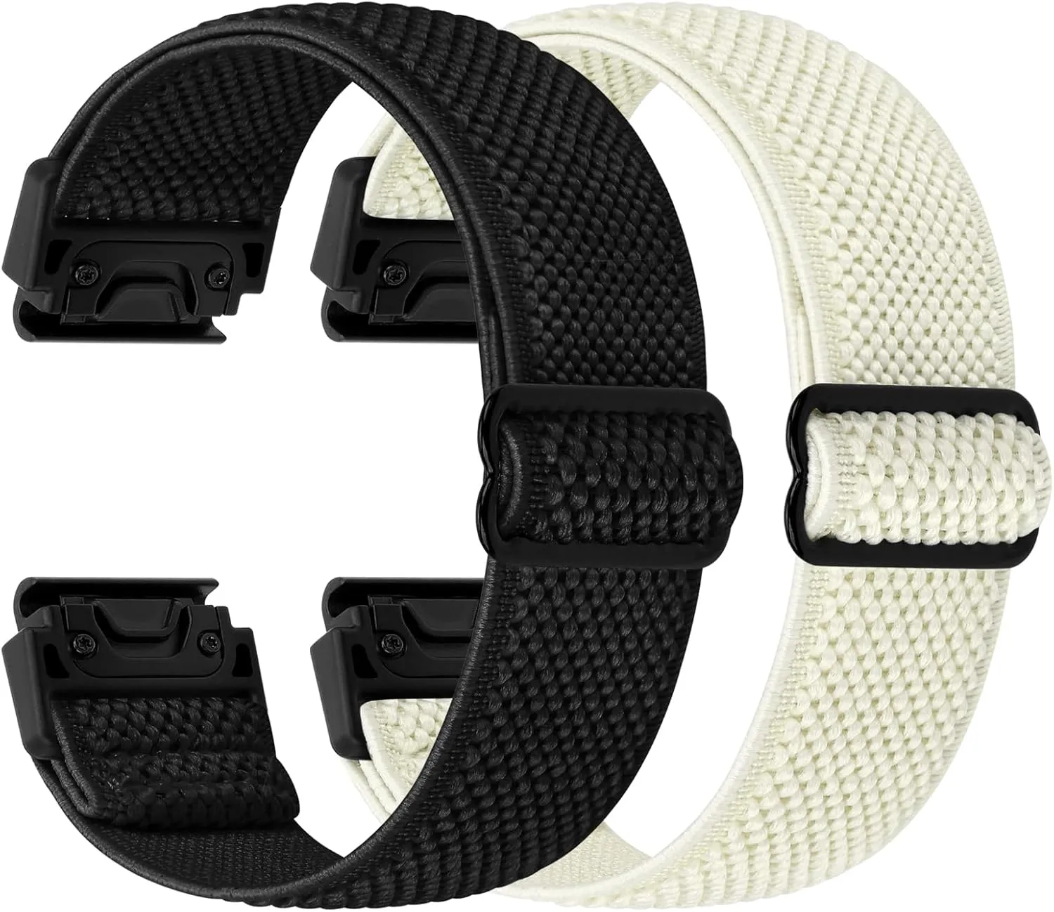 Quickfit 22mm Bands for Garmin Fenix 8 47mm/Fenix E 47mm/Fenix 7/Fenix 7 Pro/Fenix 6/Fenix 6 Pro/Fenix 5/5 Plus/Epix Gen 2/Approach S62/S60 Band,Elastic Watch Nylon Strap Wristband