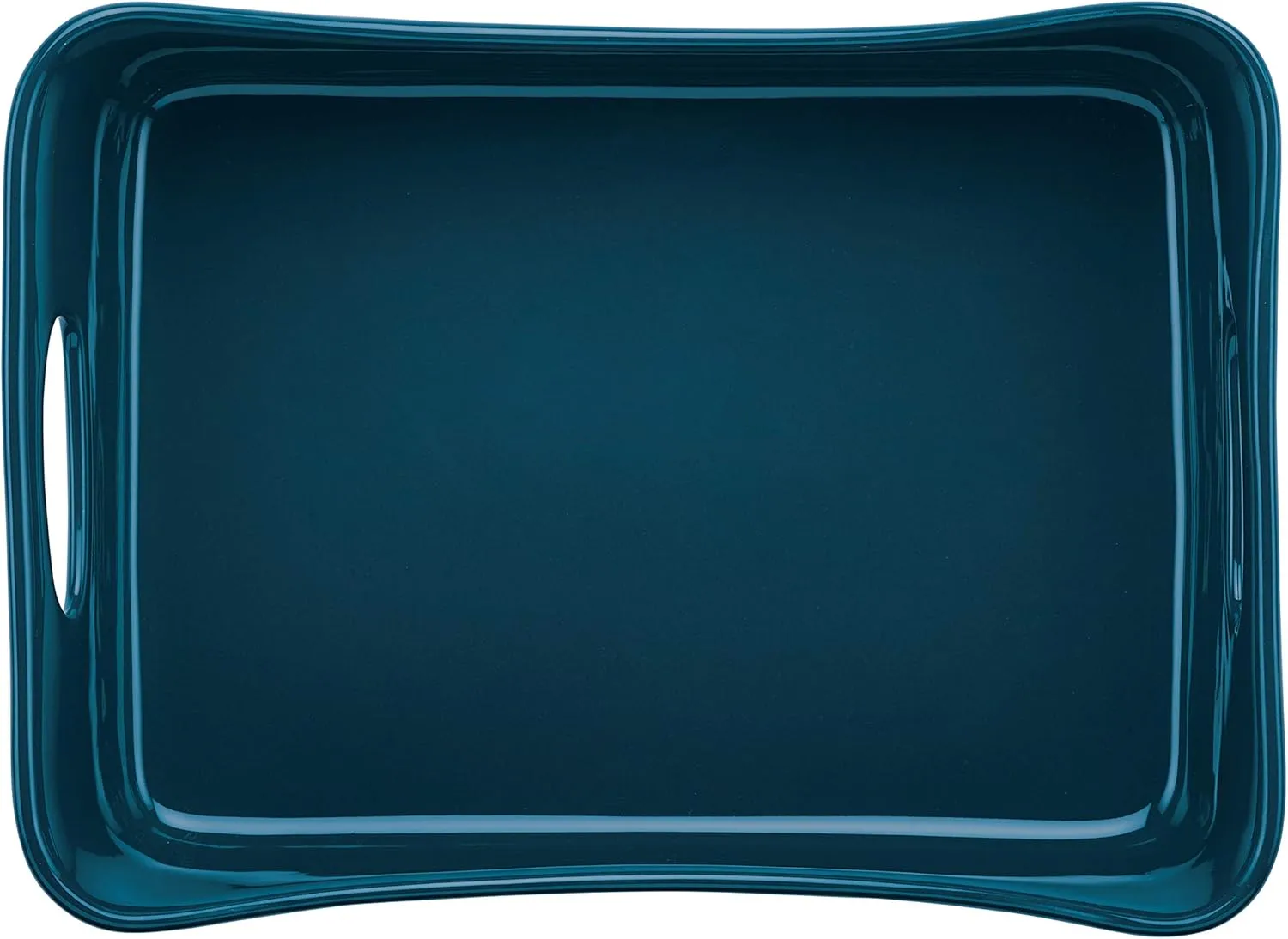 Rachael Ray Solid Glaze Ceramics Bakeware / Lasagna Pan / Baker, Rectangle - 9 Inch x 12 Inch, Marine Blue