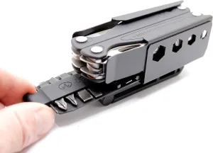 RAE GEAR - CHARGE/CHARGE PLUS Sheath with Bit Kit Attachment Holder Compatible with Leatherman Charge UNIVERSAL BELT SIZE & ROTATABLE BELT CLIP (TOOL & BITS NOT INCLUDED)