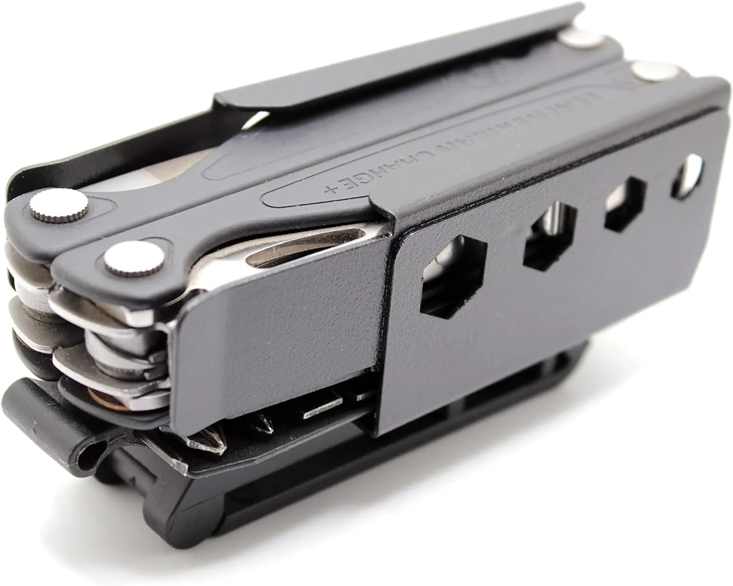 RAE GEAR - CHARGE/CHARGE PLUS Sheath with Bit Kit Attachment Holder Compatible with Leatherman Charge UNIVERSAL BELT SIZE & ROTATABLE BELT CLIP (TOOL & BITS NOT INCLUDED)