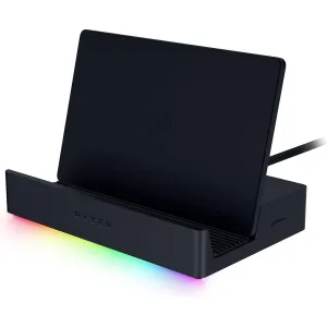 Razer Handheld Dock Chroma: Charging Hub & Expand Connectivity for Mobile Gaming & Tablets - iPhone 16, Steam Deck, ROG Ally, Switch & More - USB C, USB A (3), HDMI, GbE - 100W Power Passthrough