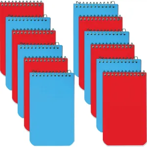 Rediform® Memo Notebooks, Narrow Ruled,60 Shts, 3"x5", 12/BX, AST