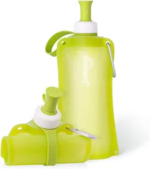 Refillable Water Bottles Collapsible Water Bottle, Foldable Gym Bottle,with Leak Proof Valve Platinum Silicone Material Water Bottles Sports Water Bottle (Color : F, Size : 550ml)