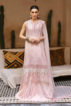 Restocked/Maria B Luxury Lawn 25/11A/Powder Pink