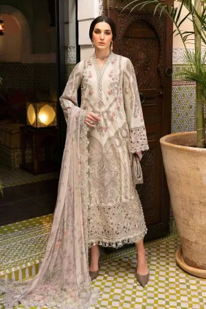Restocked/Maria B Luxury Lawn 25/14B/Beige