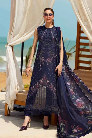 Restocked/Maria B Luxury Lawn 25/Vol 2/D 10/Navy