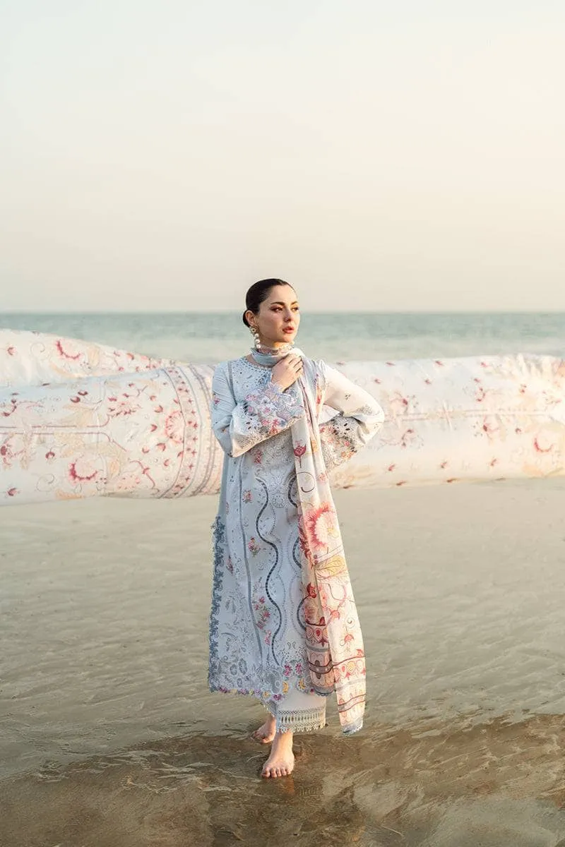 Restocked/Qalamkar Sahil Luxury Lawn 25/FK-02 ISABELLA