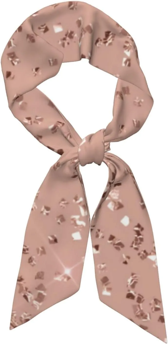 Retro Video Game Women's Fashion Scarf Hair Neck Long Satin Silk Neckerchief for Purse Handbags Headscarf Bandanas Gift