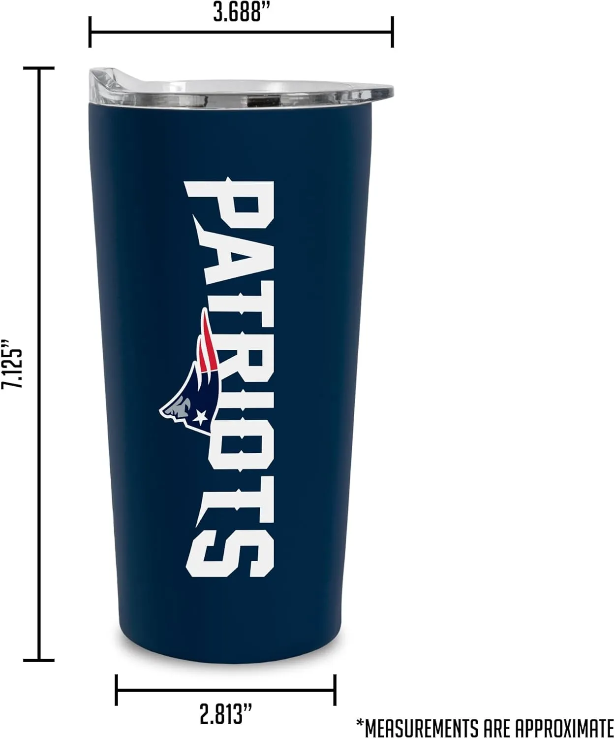 Rico Industries NFL Football Soft Touch, Easy Grip Tumbler
